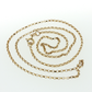 NZGD | 10ct Gold Delicate Modern Square  Link Chain  45cm