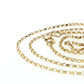NZGD | 10ct Gold Delicate Modern Square  Link Chain  45cm