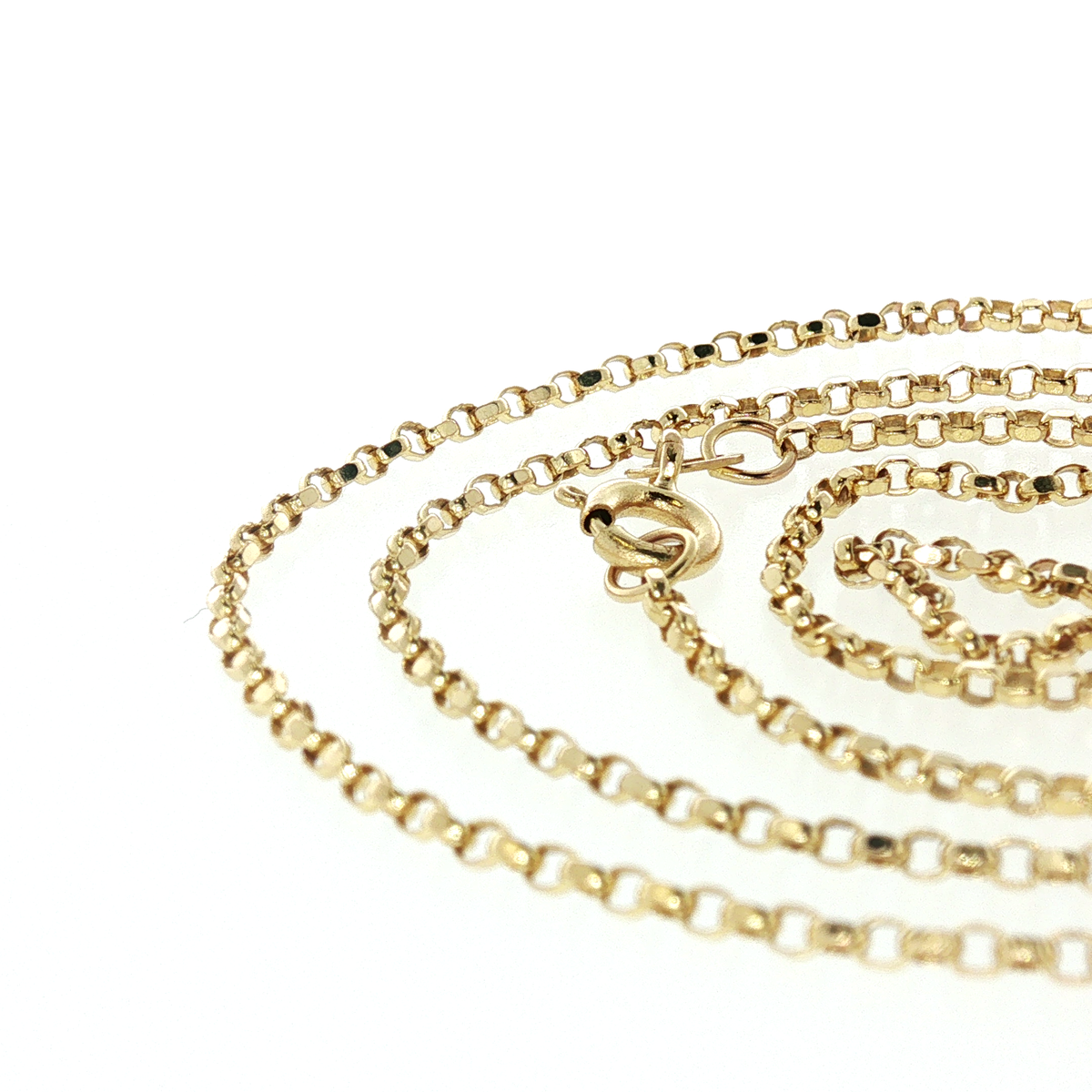 NZGD | 10ct Gold Delicate Modern Square  Link Chain  45cm