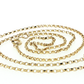 NZGD | 10ct Gold Delicate Modern Square  Link Chain  45cm