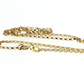NZGD | 10ct Gold Delicate Modern Square  Link Chain  45cm