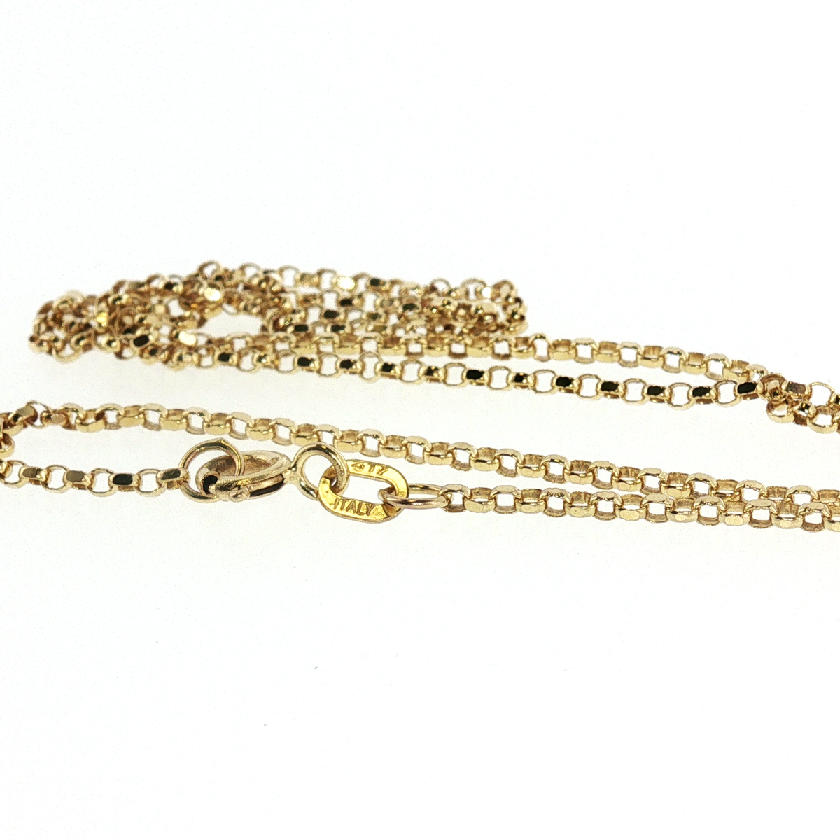 NZGD | 10ct Gold Delicate Modern Square  Link Chain  45cm