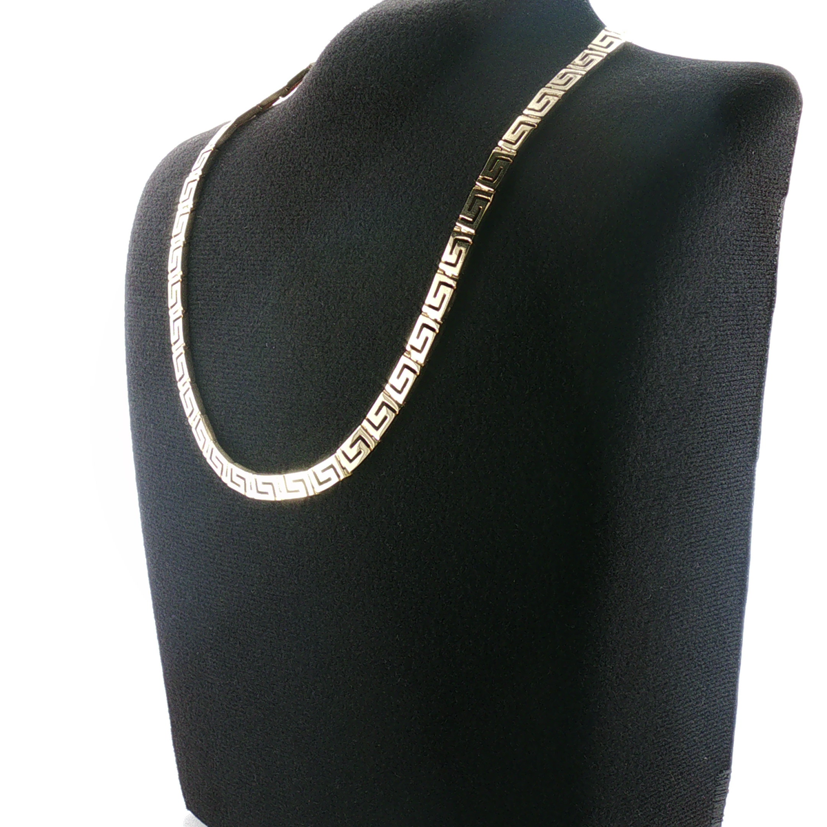 NZGD | 14ct Yellow Gold Greek Key Link Chain Necklace