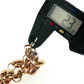 NZGD | 18ct Gold Tri-Color Textured Heart Charm Bracelet 19cm