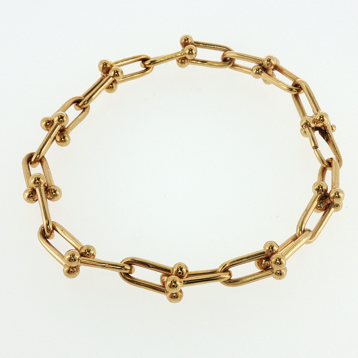 NZGD | 18ct Gold U-Link Chain Bracelet 19cm