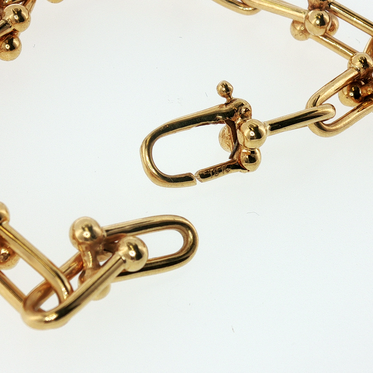 NZGD | 18ct Gold U-Link Chain Bracelet 19cm