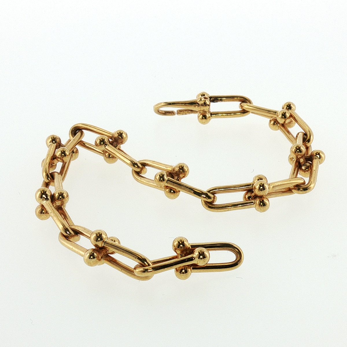 NZGD | 18ct Gold U-Link Chain Bracelet 19cm