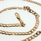 NZGD | 9ct Yellow Gold Rounded Curb Flat Chain 60cm