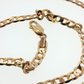 NZGD | 9ct Yellow Gold Rounded Curb Flat Chain 60cm