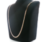 NZGD | 9ct Yellow Gold Rounded Curb Flat Chain 60cm