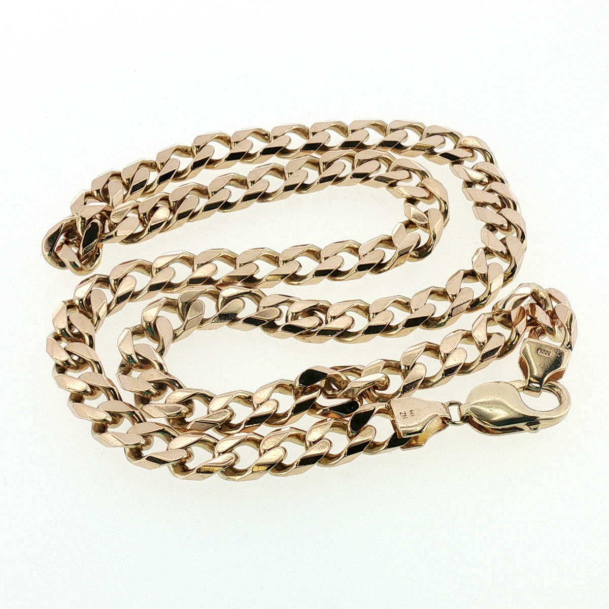 NZGD | 9ct Yellow Gold Cuban Bold Polished Chain 57cm