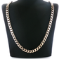 NZGD | 9ct Yellow Gold Cuban Bold Polished Chain 57cm