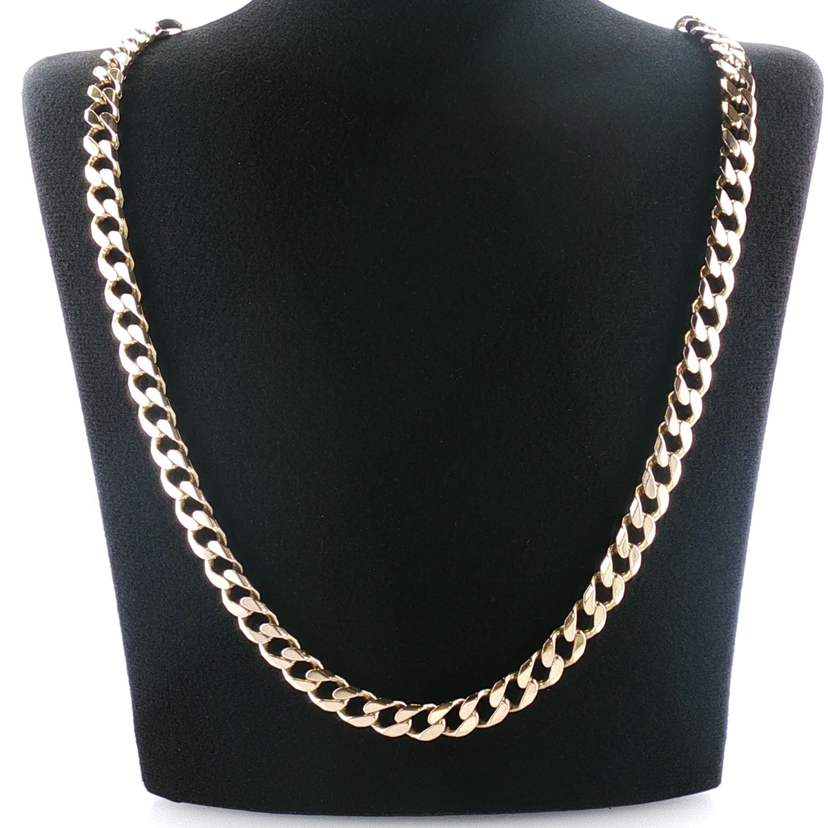 NZGD | 9ct Yellow Gold Cuban Bold Polished Chain 57cm