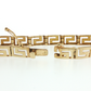 NZGD | 14ct  Gold Greek Key Motif Bracelet 19cm