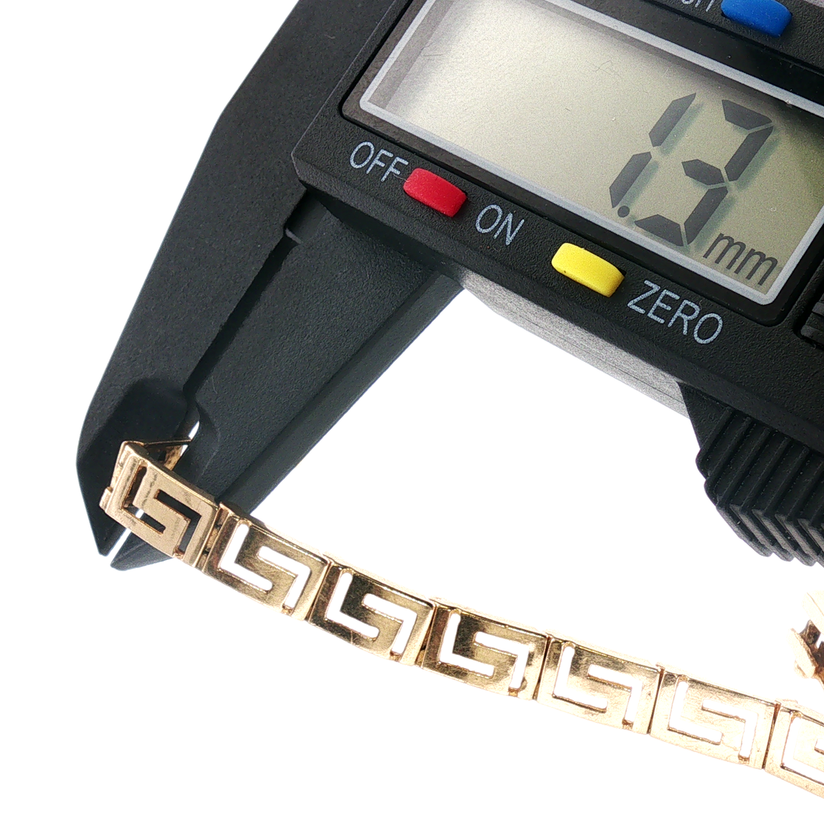 NZGD | 14ct  Gold Greek Key Motif Bracelet 19cm