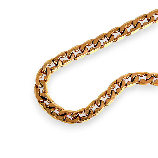 GOLD DEAL | 9K (9ct) Gold Lumière Frieze Curb Link Bracelet