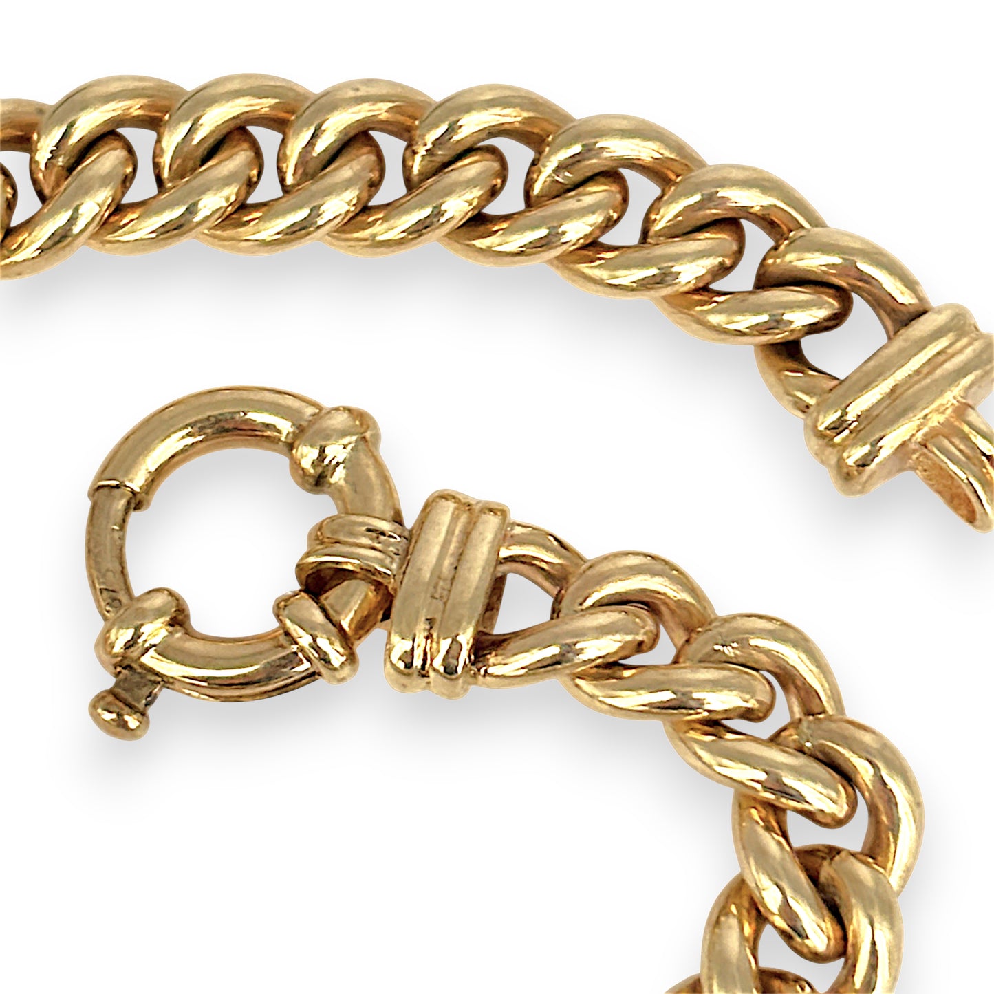 GOLD DEAL | 9kt Gold Imperial Vintage Curb Link Bracelet 20.5cm