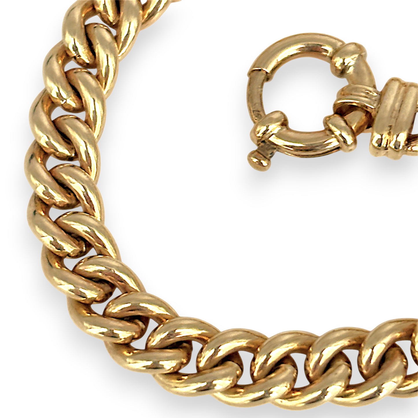 GOLD DEAL | 9kt Gold Imperial Vintage Curb Link Bracelet 20.5cm