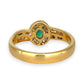 GOLD DEAL | FLASH SALE 18ct (18K) Gold Emerald 0.28ct & Diamond 0.33ct Cluster Ring Valuation $3,100