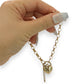 NZGD | 9ct Gold Ever‑Grace Belcher Bracelet with Padlock Valuation $4,000