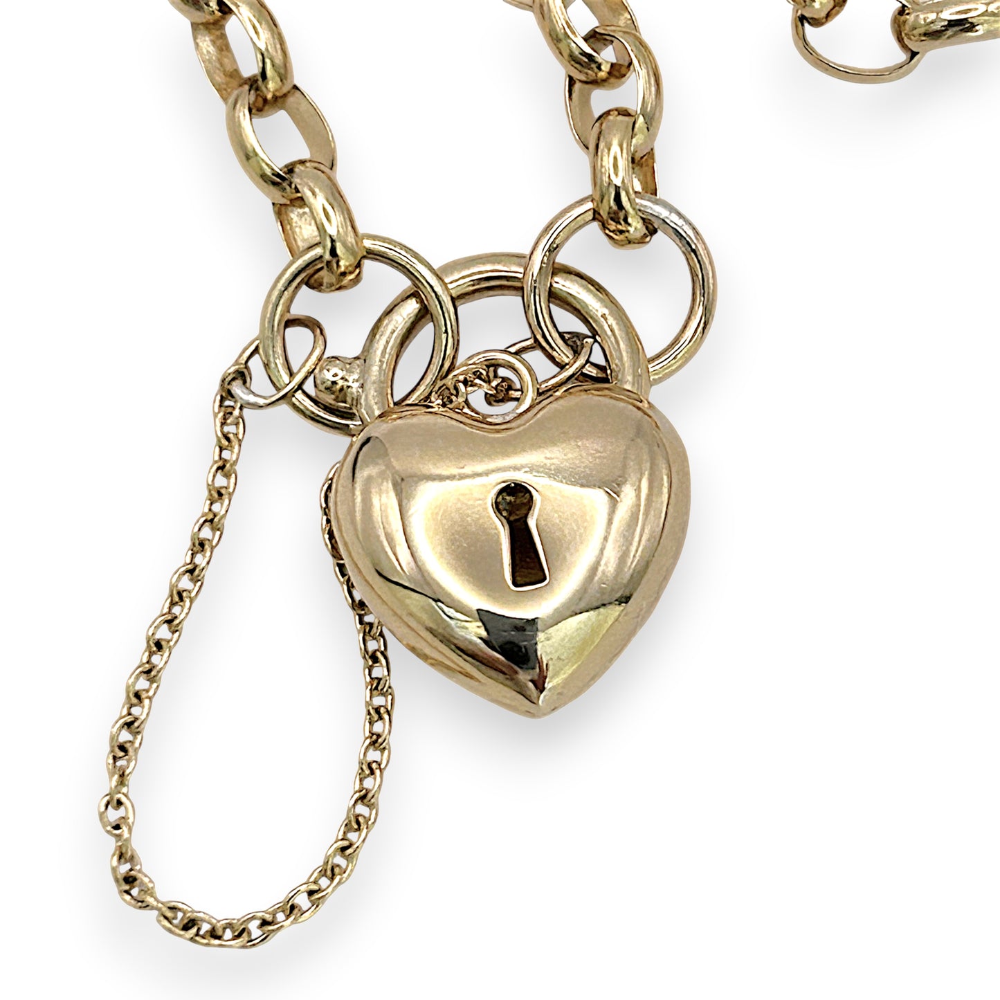 NZGD | 9ct Gold Ever‑Grace Belcher Bracelet with Padlock Valuation $4,000