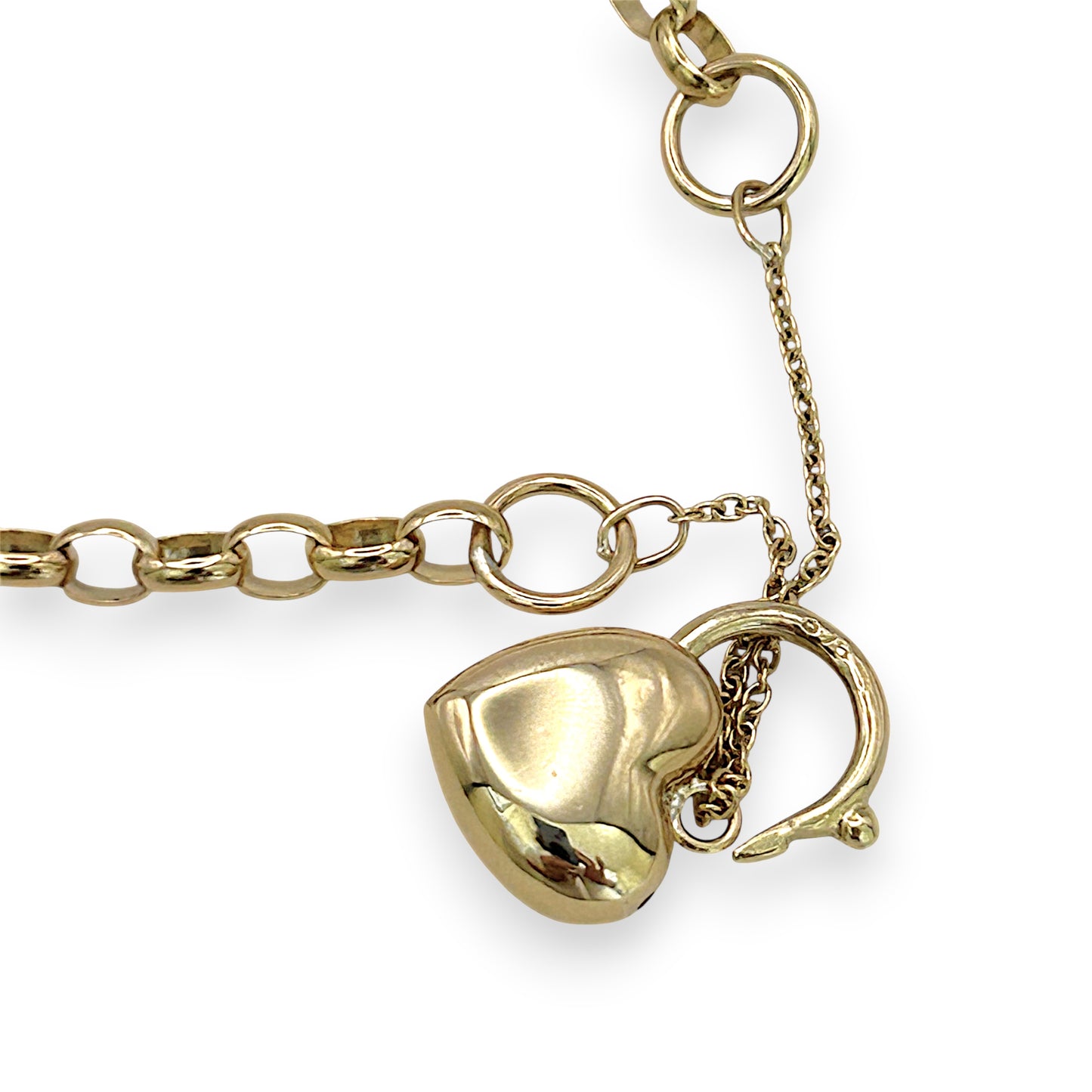 NZGD | 9ct Gold Ever‑Grace Belcher Bracelet with Padlock Valuation $4,000