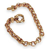 NZGD | 9ct Two‑Tone Gold Engraved Belcher Link Bracelet 19cm