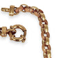 NZGD | 9ct Two‑Tone Gold Engraved Belcher Link Bracelet 19cm