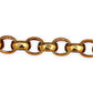 NZGD | 9ct Two‑Tone Gold Engraved Belcher Link Bracelet 19cm