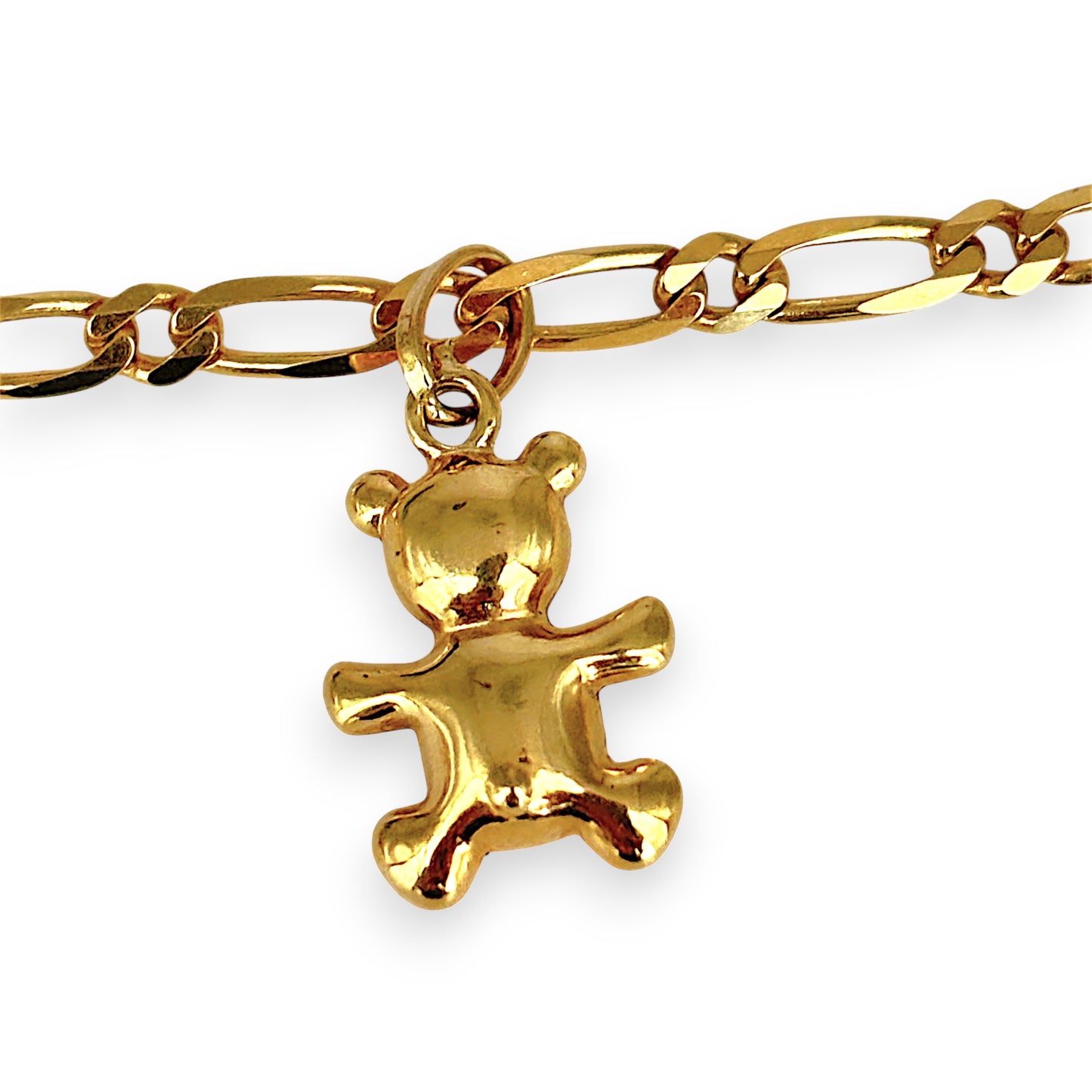 NZGD | 9ct Gold Figaro Charm Symphony Bracelet