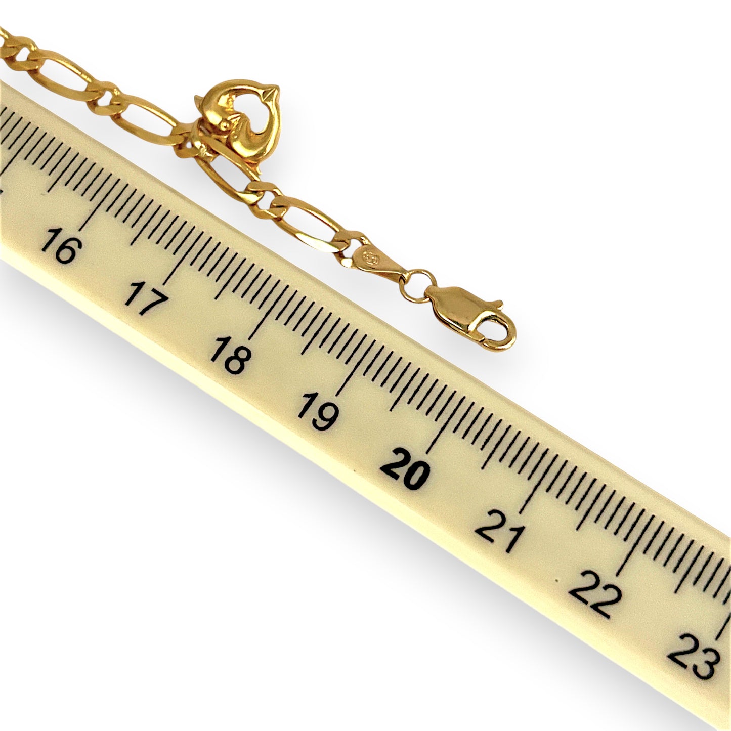 NZGD | 9ct Gold Figaro Charm Symphony Bracelet