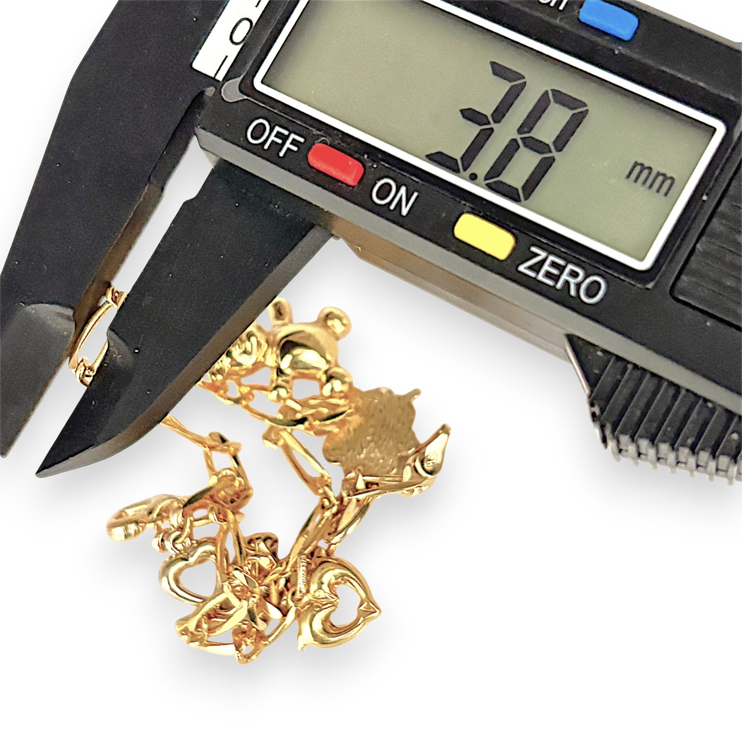 NZGD | 9ct Gold Figaro Charm Symphony Bracelet
