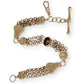 NZGD | 9ct Gold Vintage‑Inspired Imperial Garnet & Fob Bracelet 20cm