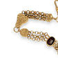 NZGD | 9ct Gold Vintage‑Inspired Imperial Garnet & Fob Bracelet 20cm