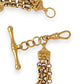 NZGD | 9ct Gold Vintage‑Inspired Imperial Garnet & Fob Bracelet 20cm