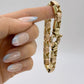 NZGD | 9ct Y/R Gold Vinatage Victorian Duet Link Bracelet-Refurbished