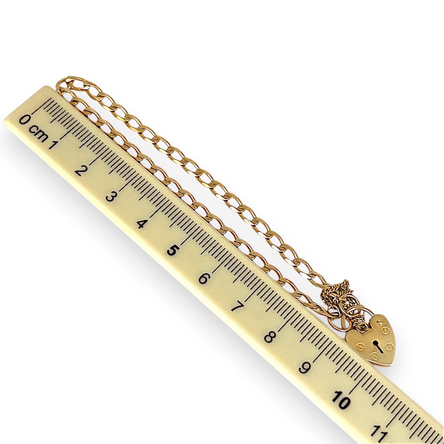 NZGD | 9ct Gold Refurbished Timeless Padlock Curb Bracelet