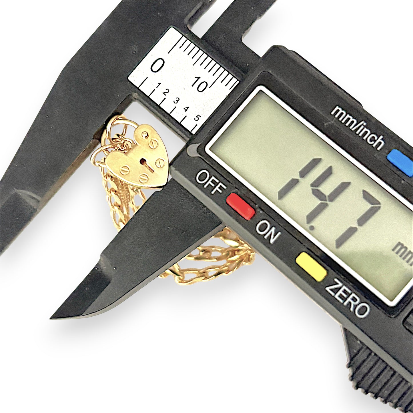 NZGD | 9ct Gold Refurbished Timeless Padlock Curb Bracelet