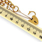 GOLD DEAL | 9kt Gold Prestige Heart Padlock Bracelet