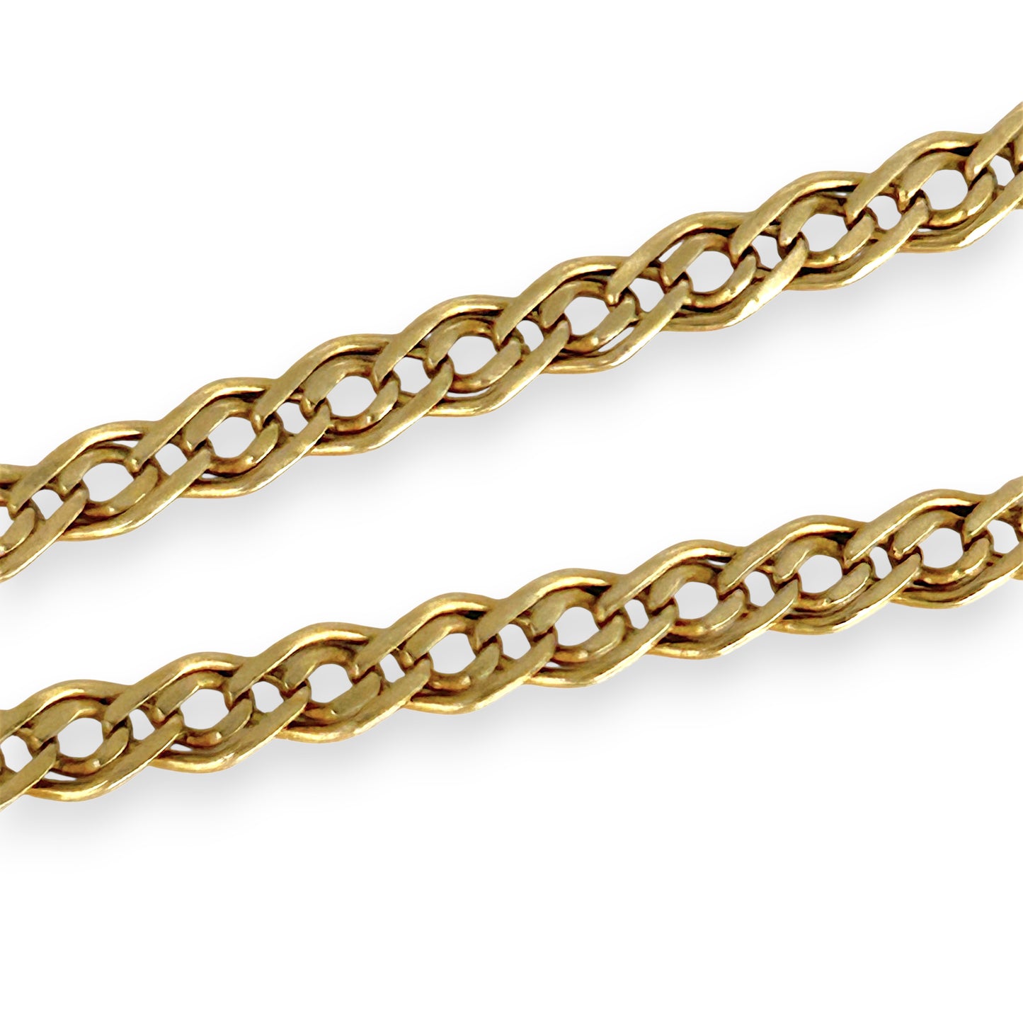 GOLD DEAL | 9kt Gold Contour Duo‑Link Bracelet 20.5cm