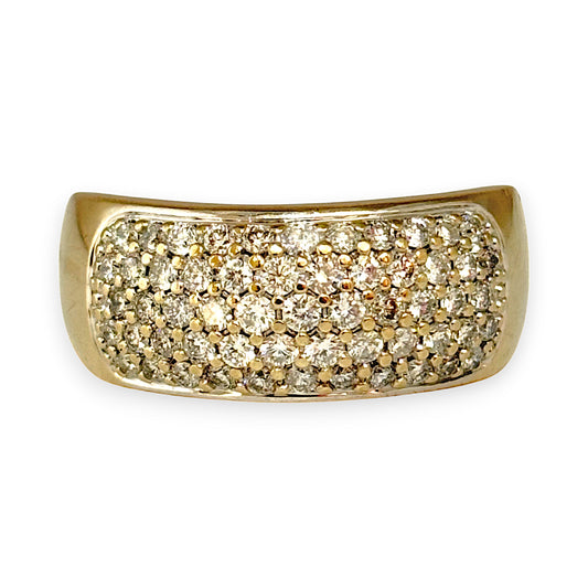 GOLD DEAL | 18ct (18K) Gold MHJ Diamond Pave Ring. Valuation $7,950