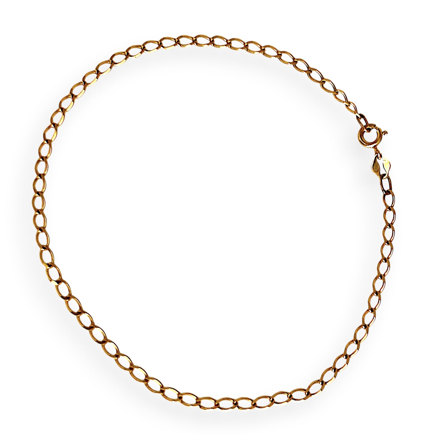 NZGD | 9ct Gold Minimalist Oval link Bracelet