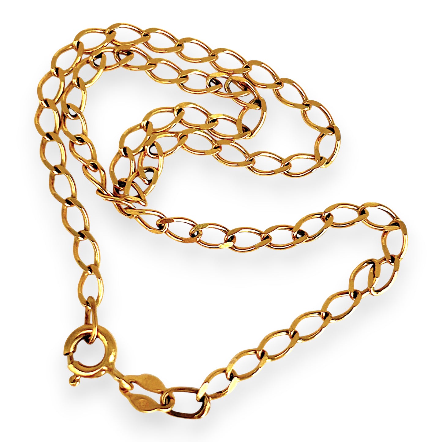 NZGD | 9ct Gold Minimalist Oval link Bracelet