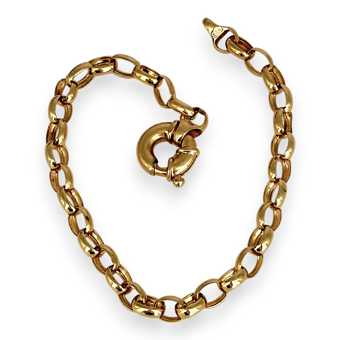 GOLD DEAL | 9kt Gold Belcher Grace Vintage Bracelet