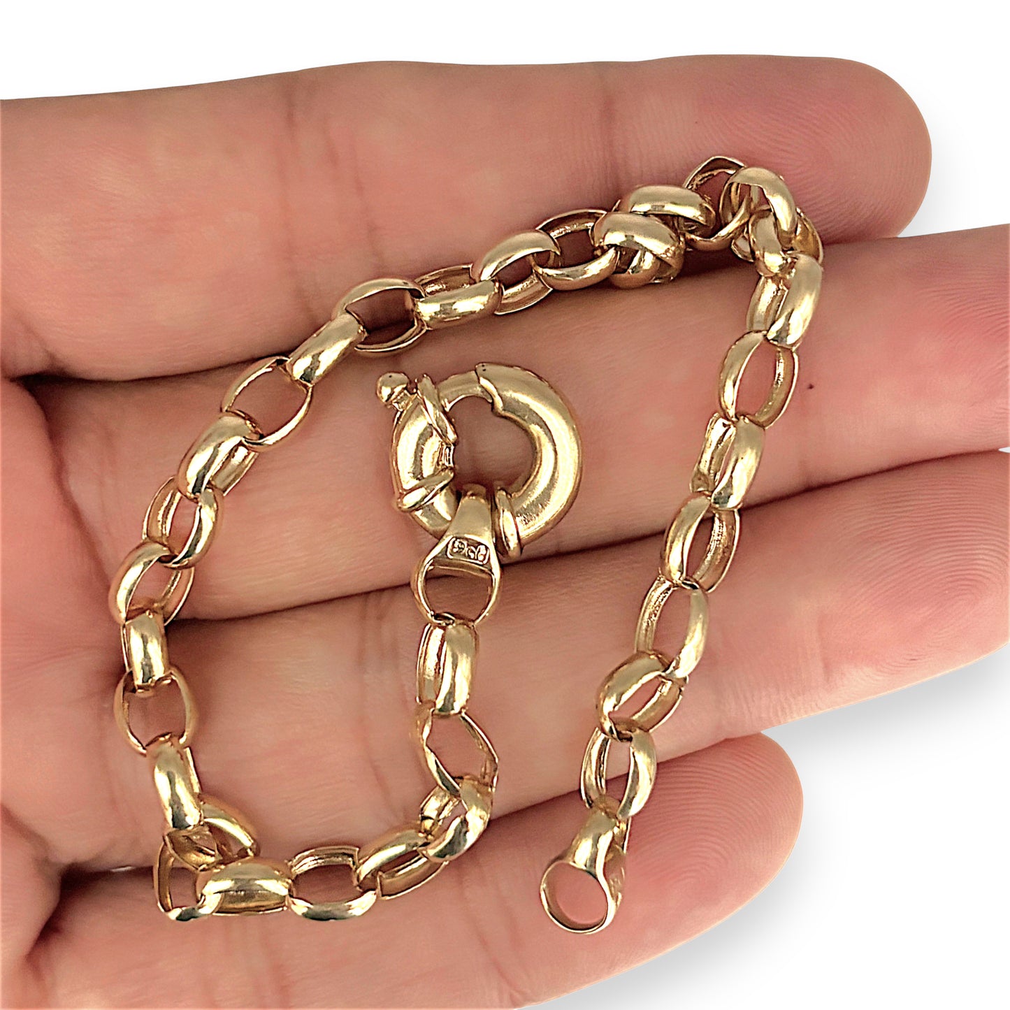GOLD DEAL | 9kt Gold Belcher Grace Vintage Bracelet
