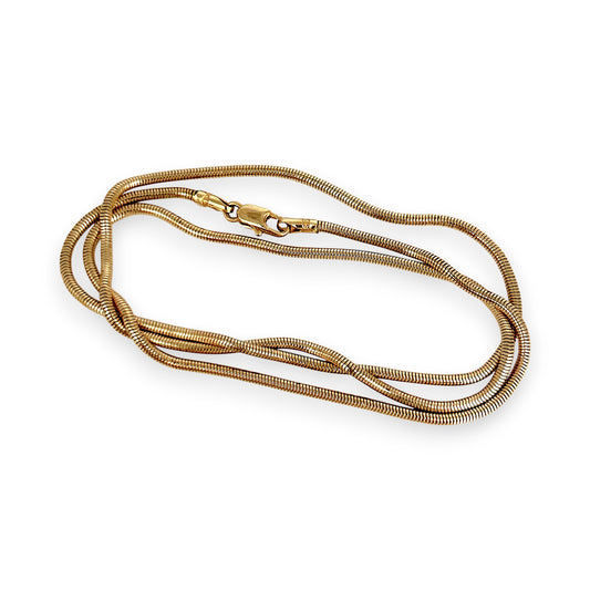 NZGD | 9ct Gold UNOAERRE SleekFlow Snake Chain 46cm