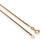 NZGD | 9ct Gold Auric Ember Box‑Link 76cm Chain