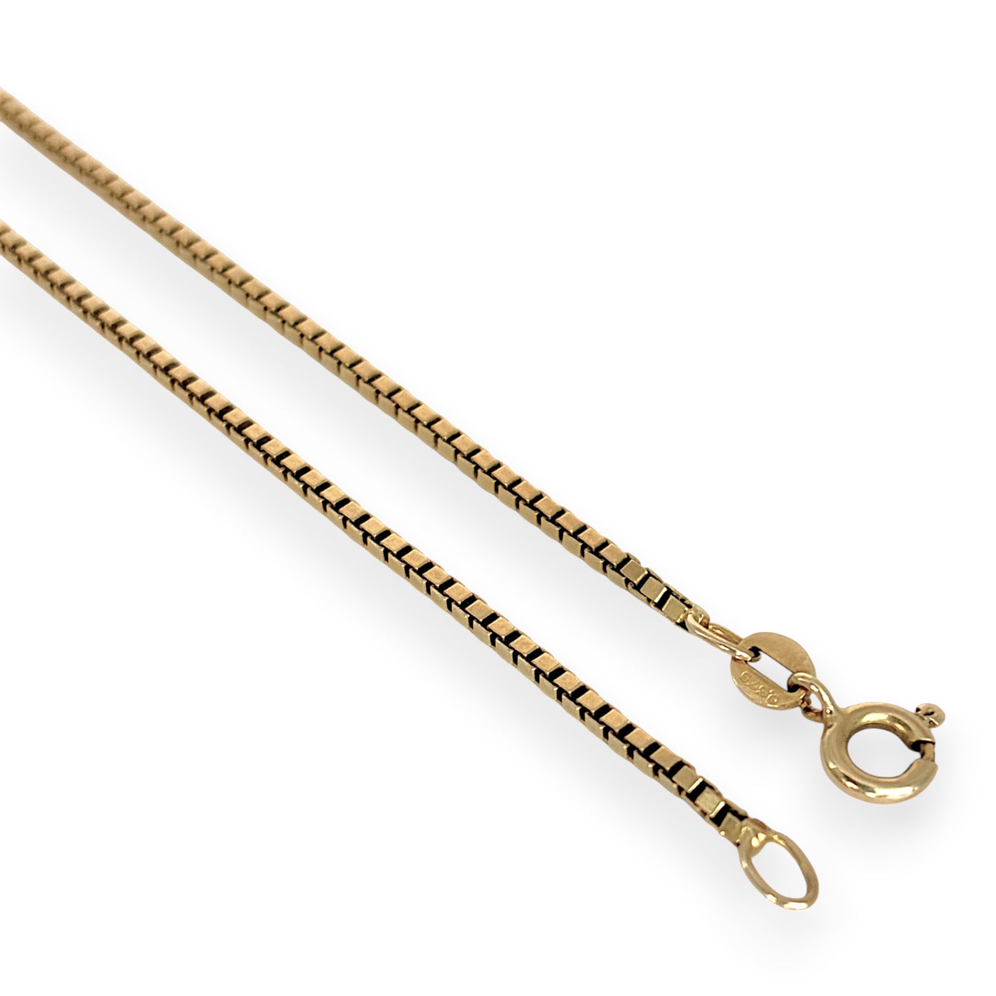 NZGD | 9ct Gold Auric Ember Box‑Link 76cm Chain