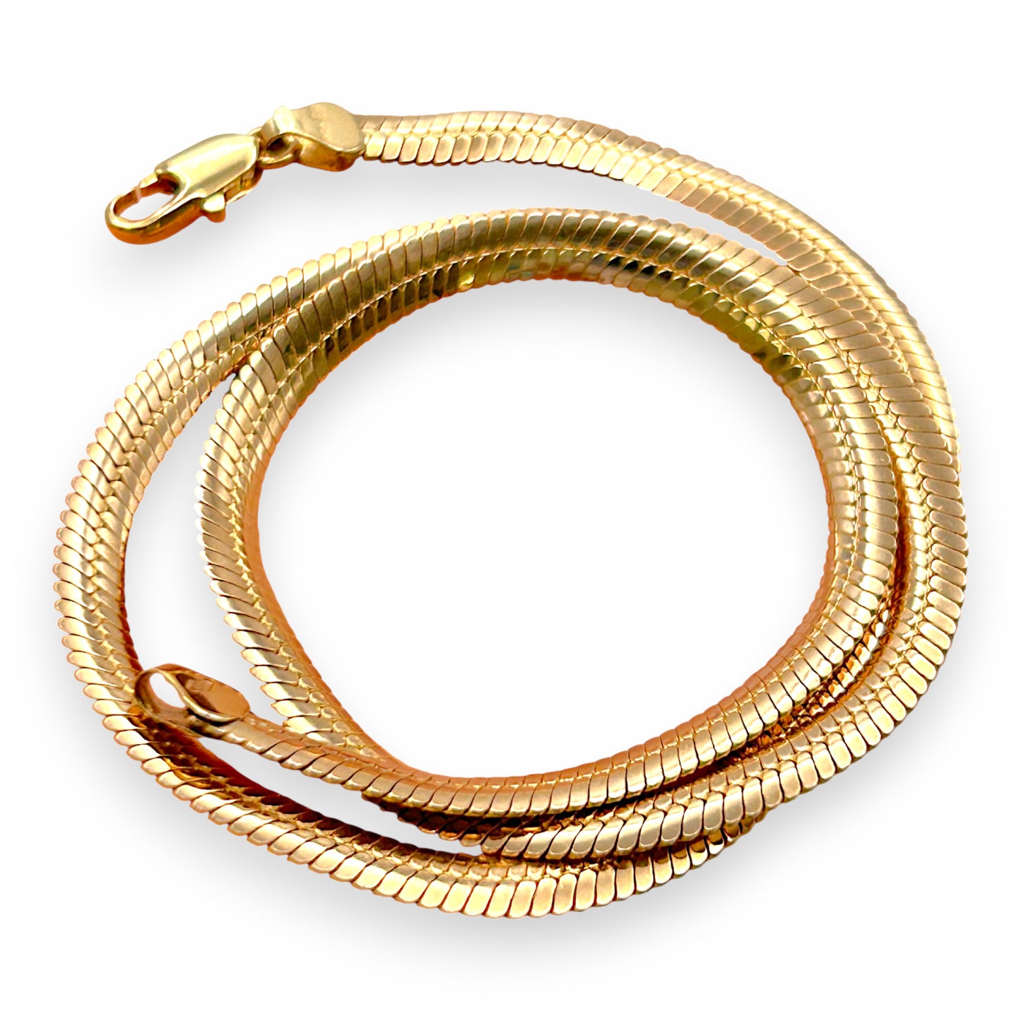 GOLD DEAL | 9kt Gold Refurbished Sleek Herringbone Chain-UNOAERRE