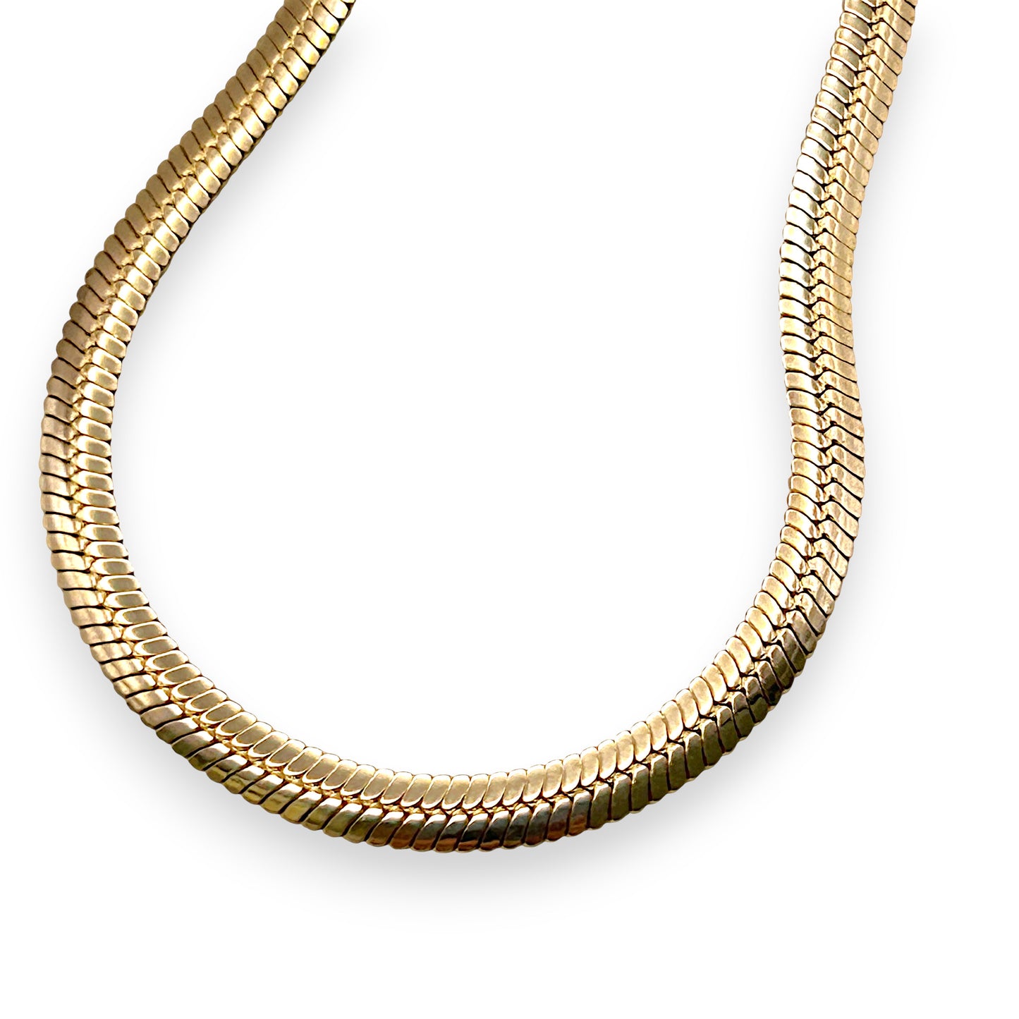 GOLD DEAL | 9kt Gold Refurbished Sleek Herringbone Chain-UNOAERRE